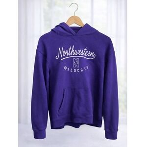 Northwestern Wildcats Hoodie purple Under Armour Jersey Fleece Sweatshirt Size M